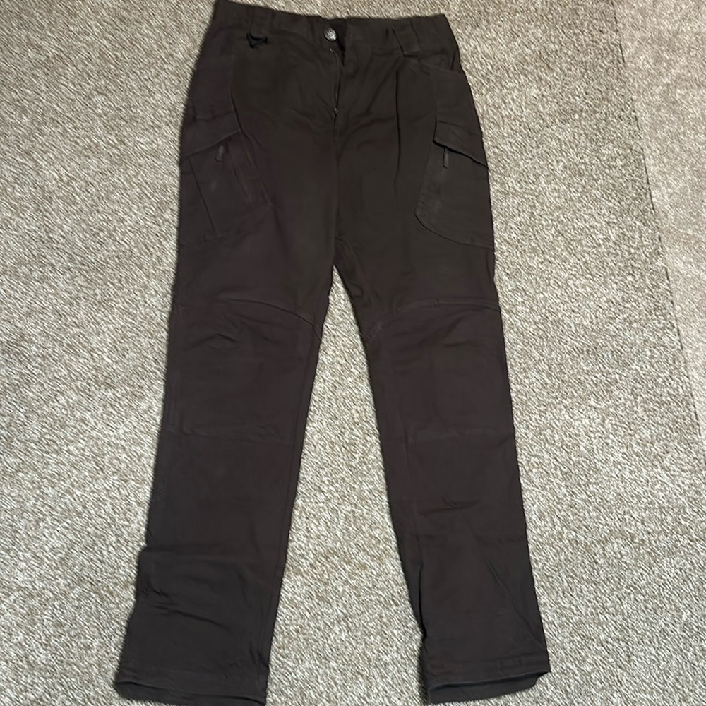 Men’s pants, size 34 34, brown, elastic waist